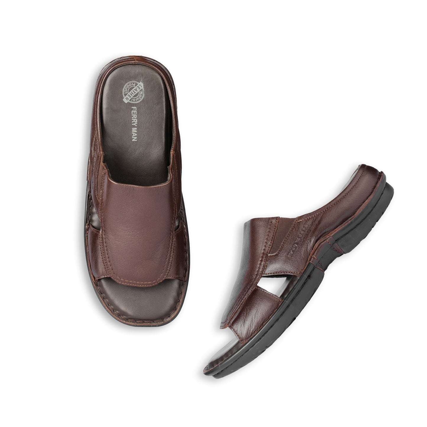 Ferry Man Leather Slipper Bama.F 30162