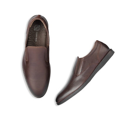 Ferry Man Leather Shoe Slipon Adl 88126