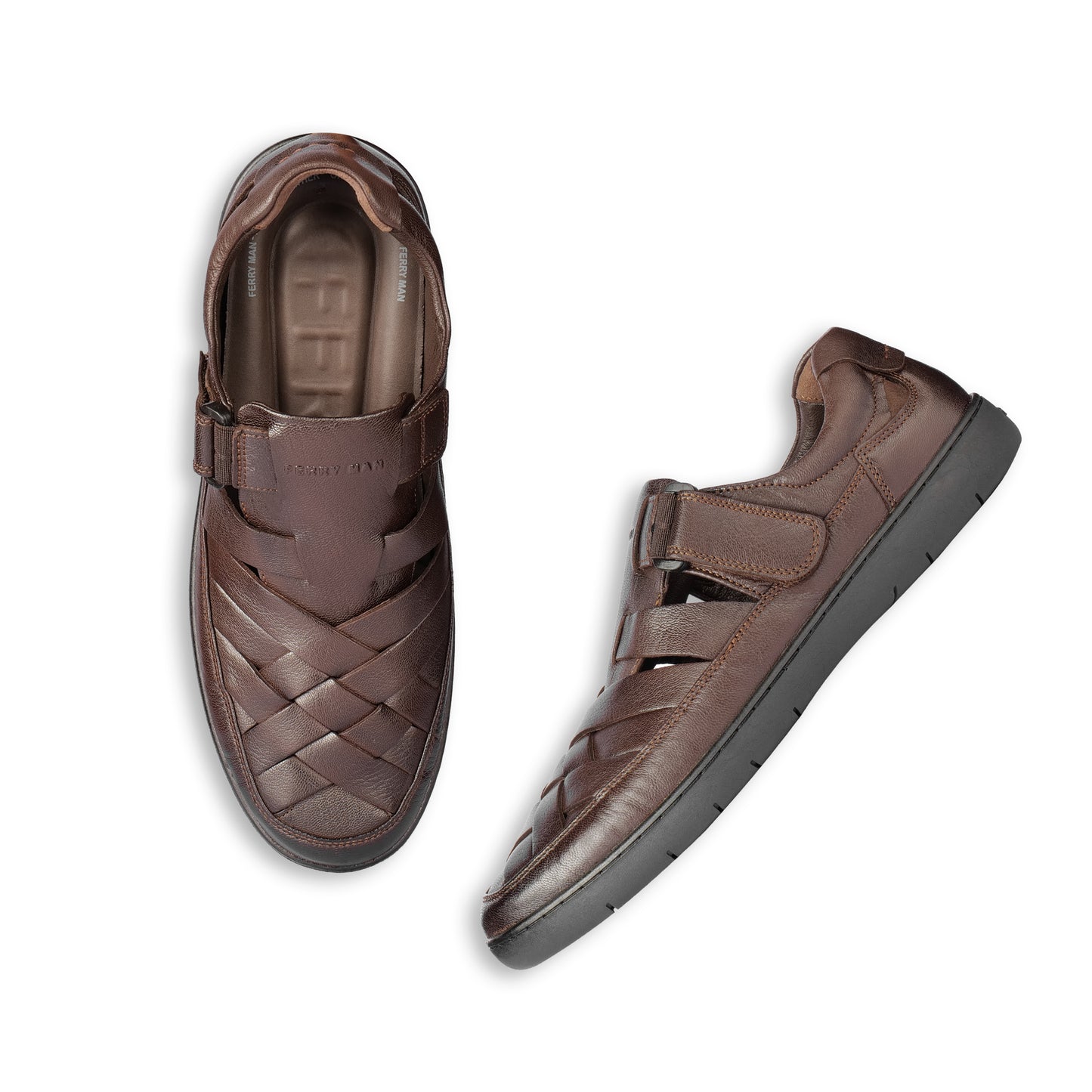 Ferry Man Leather Sandal Tver 56039