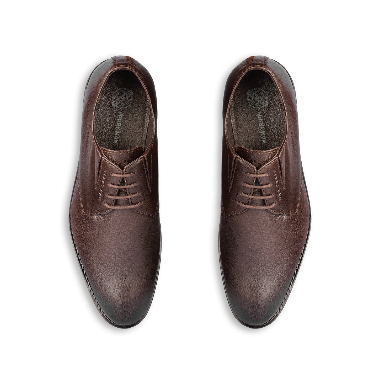 Ferry Man Leather Shoes 4 Eyelet 87442