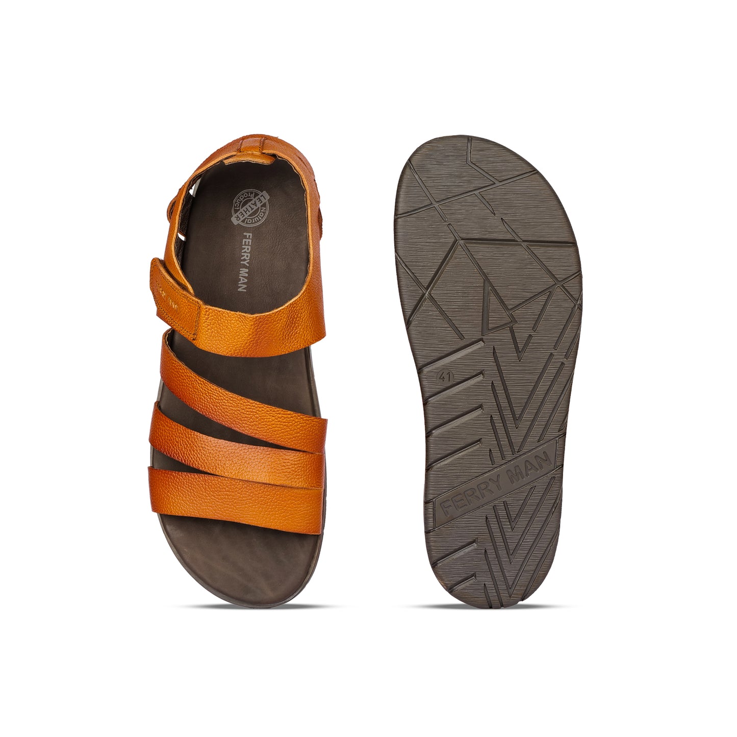 Ferry Man Leather Sandal Kazan 41128