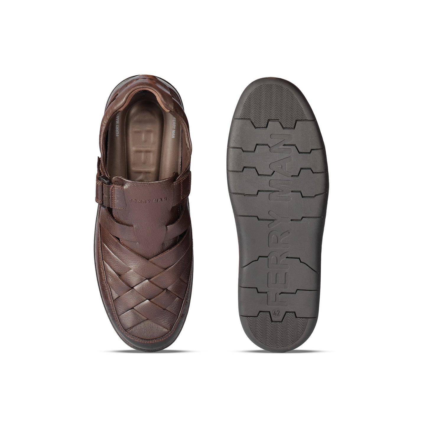 Ferry Man Leather Sandal Tver 56039