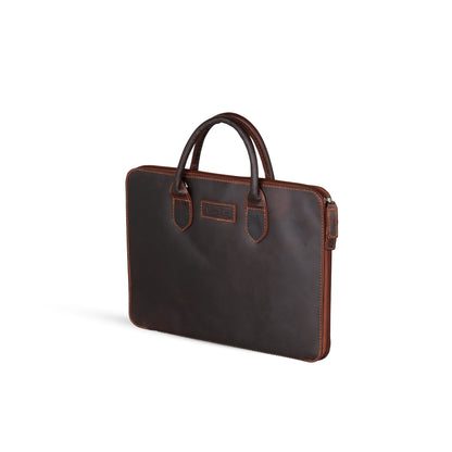 FERRY MAN Leather Laptop Bag 022-907