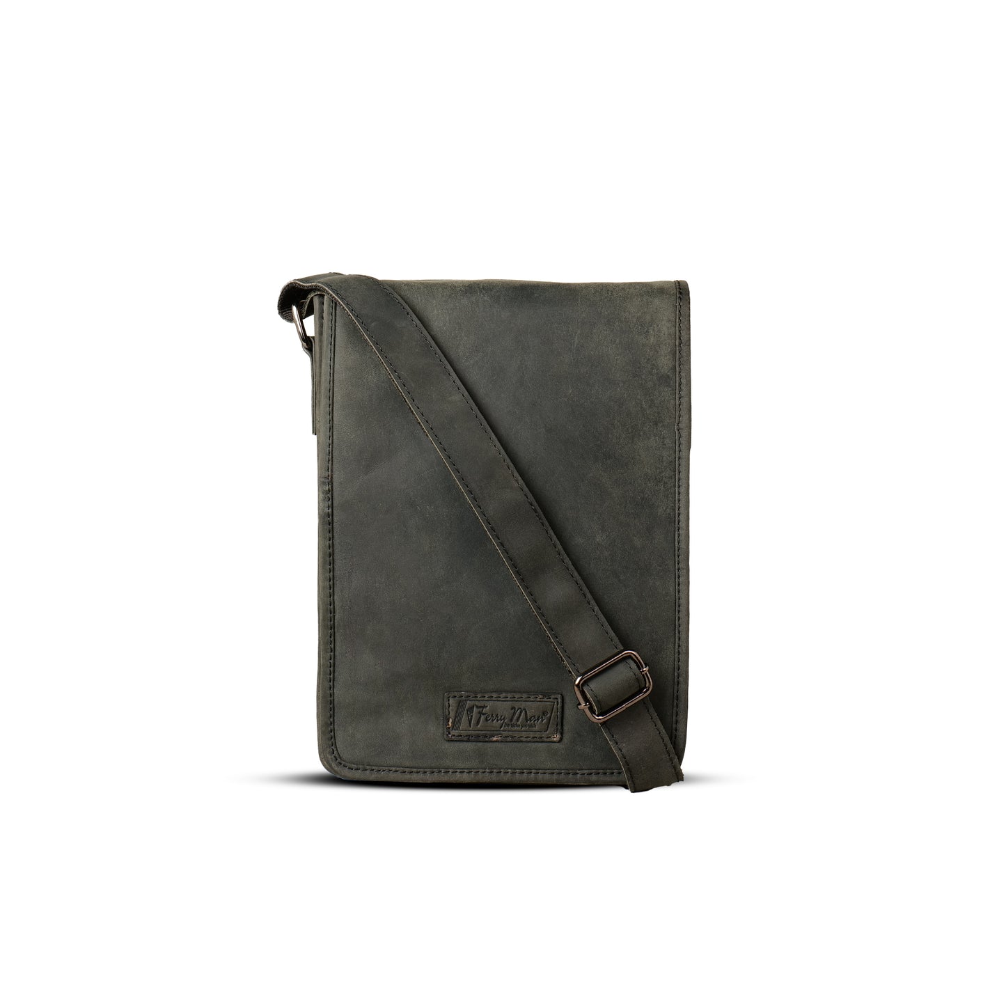 FERRY MAN Leather Sling bag 022-1004