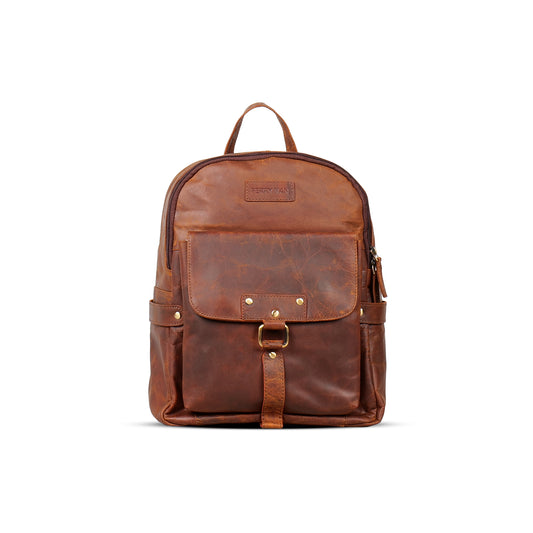 Ferry Man Leather Backpack QB02