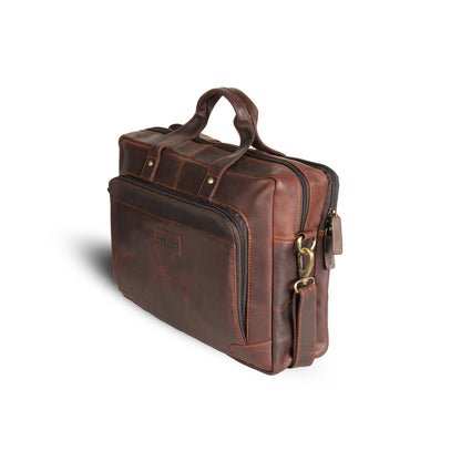 FERRY MAN Leather Laptop Bag 022-902