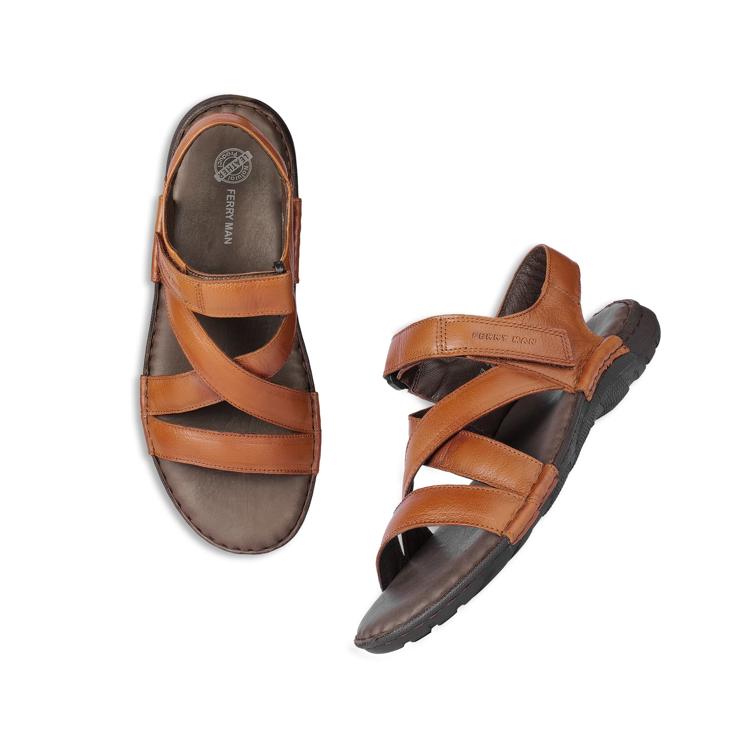 Ferry Man Leather Sandal Criose 20304