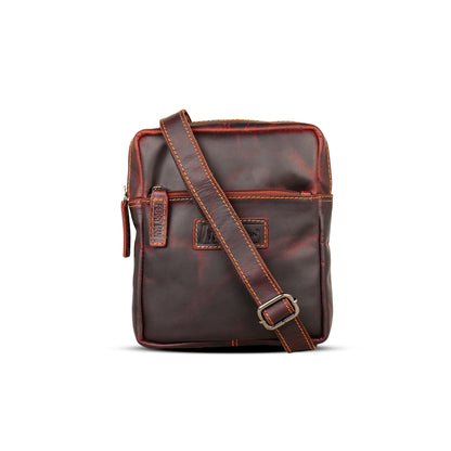 FERRY MAN Leather Sling Bag 022-1010