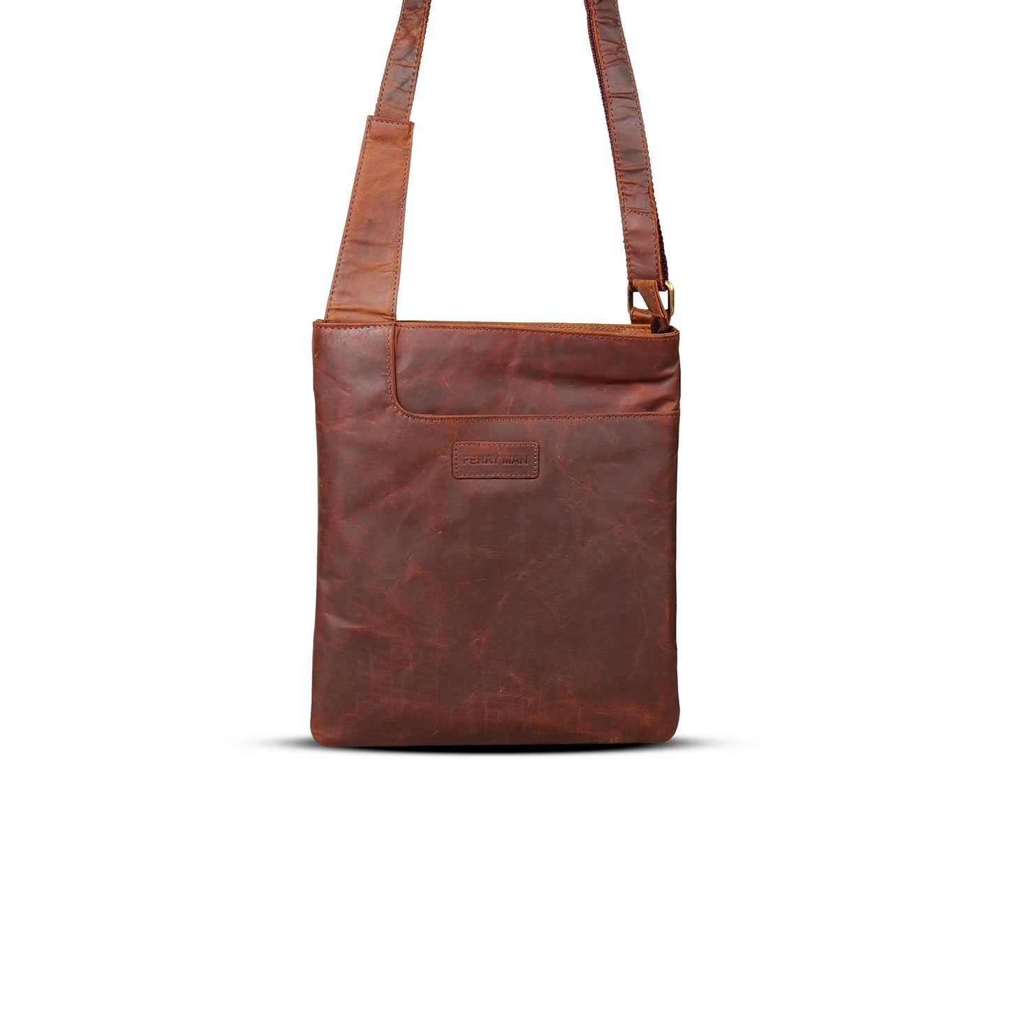 FERRY MAN Leather Sling Bag 022-QB07