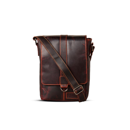 FERRY MAN Leather Sling Bag 022-1003