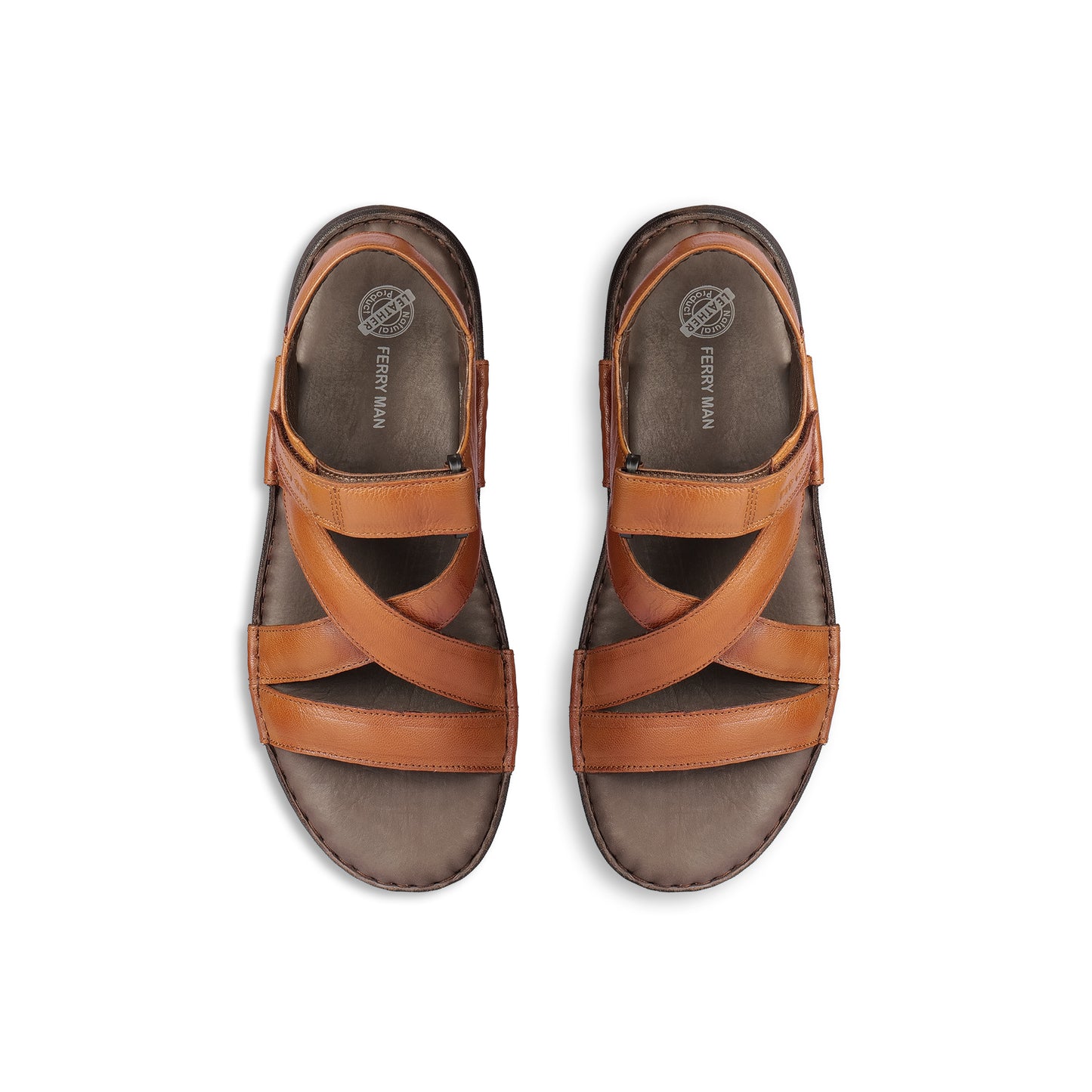 Ferry Man Leather Sandal Criose 20304