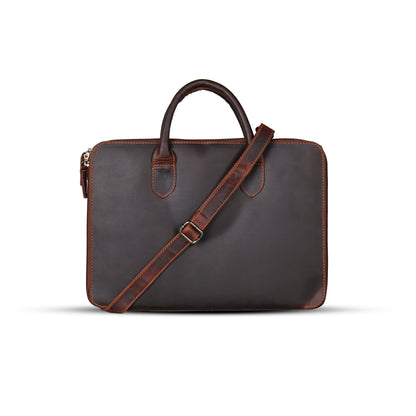 FERRY MAN Leather Laptop Bag 022-907