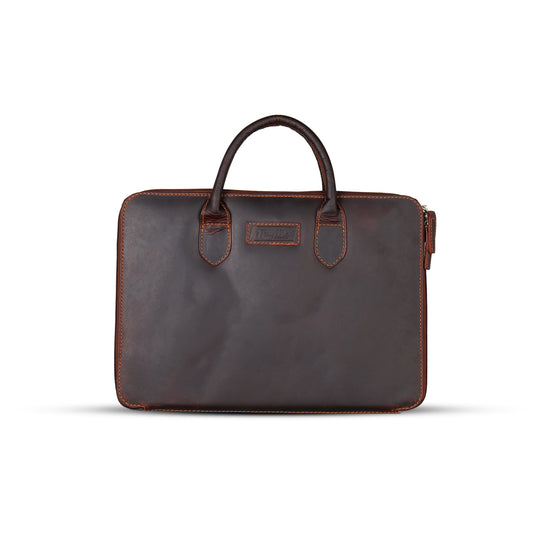 FERRY MAN Leather Laptop Bag 022-907