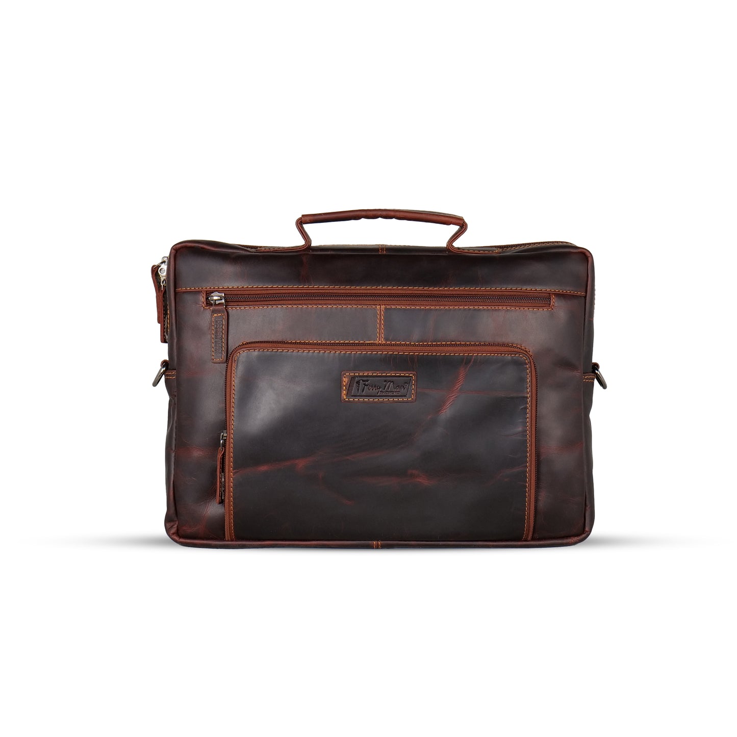 FERRY MAN Leather Laptop Bag 022-911