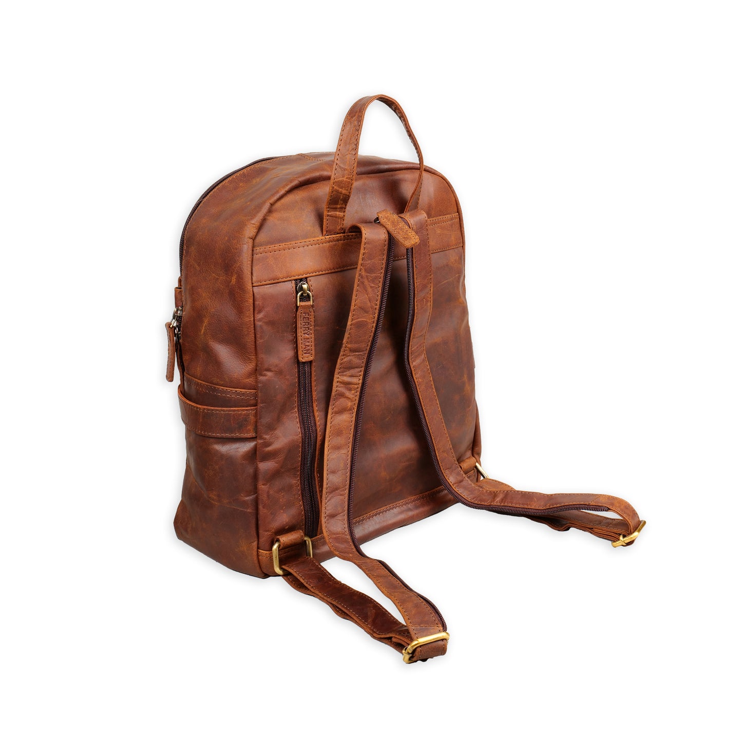 Ferry Man Leather Backpack QB02