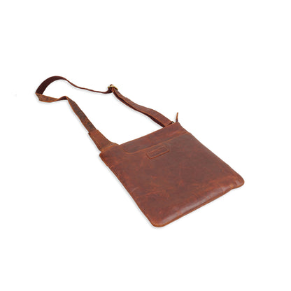 FERRY MAN Leather Sling Bag 022-QB07