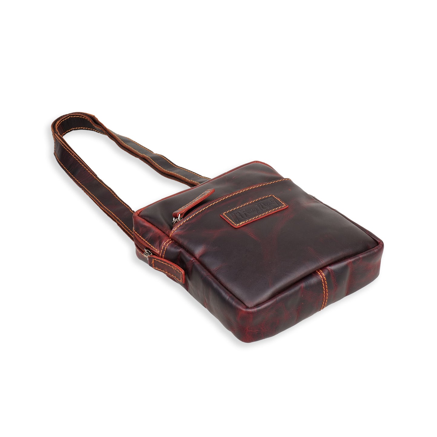 FERRY MAN Leather Sling Bag 022-1010