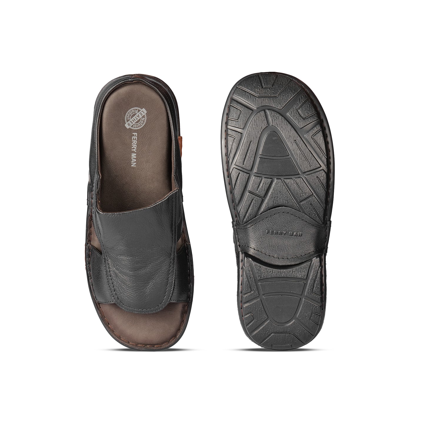 Ferry Man Leather Slipper Bama.F 30162